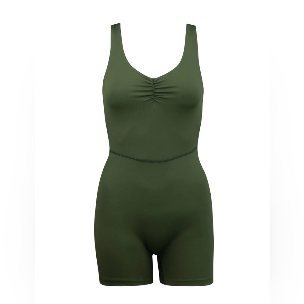 Kitty and Vibe Olive Green Women's Bodysuit/playsuit XL